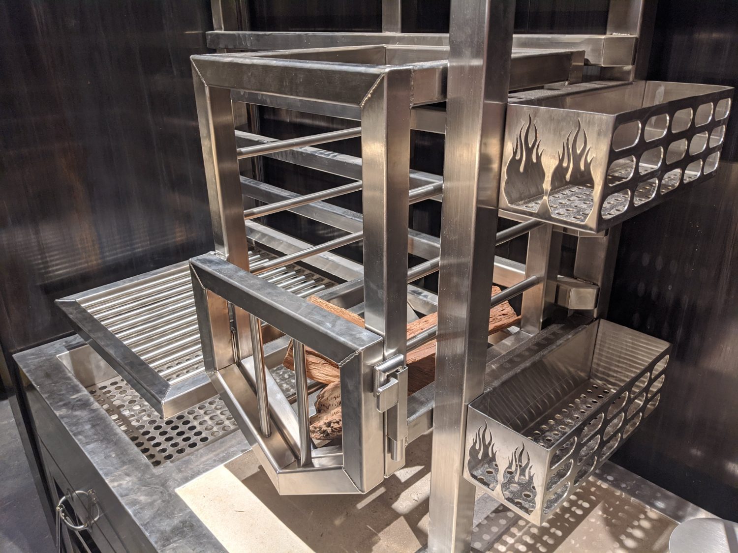 Bespoke live-fire wood grill